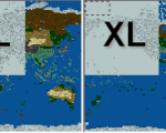 Сравнительные размеры карты W4Y и карты размера XL
